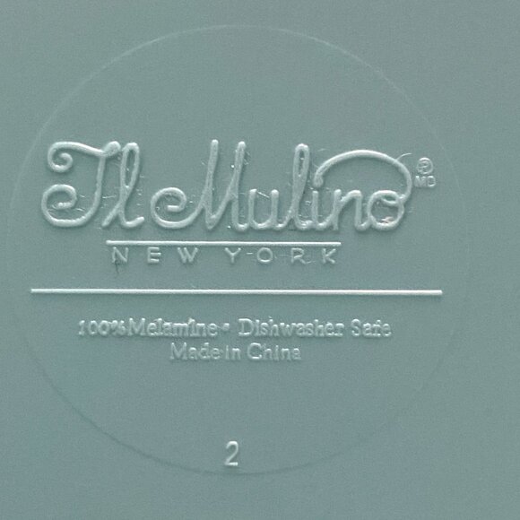 IL Mulino New York Rustic Large Serving Tray Platter Turquoise Aqua - Picture 4 of 5